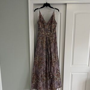 Calvin Klein Floral Embroidered Maxi Dress